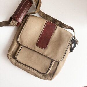 Tilley Endurables The Town Bag Canvas Leather Crossbody